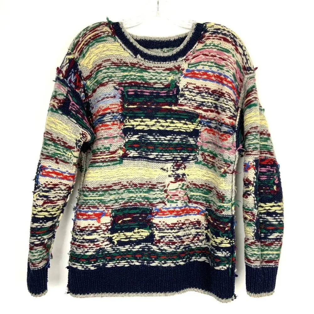 Vintage Susann D Fair Isle Wool Knit Winter Sweater Sz M - Picture 10 of 16